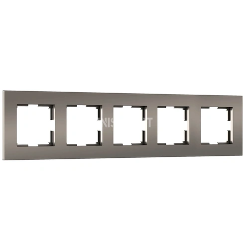 Рамка на 5 постов Slab (бронза матовый) W0052963