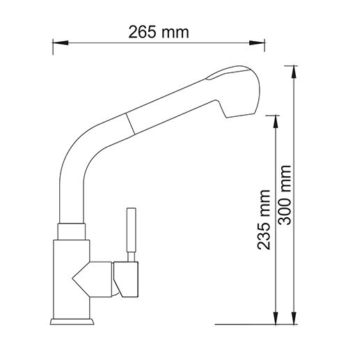 Смеситель Wasserkraft Wern 4266 для кухни