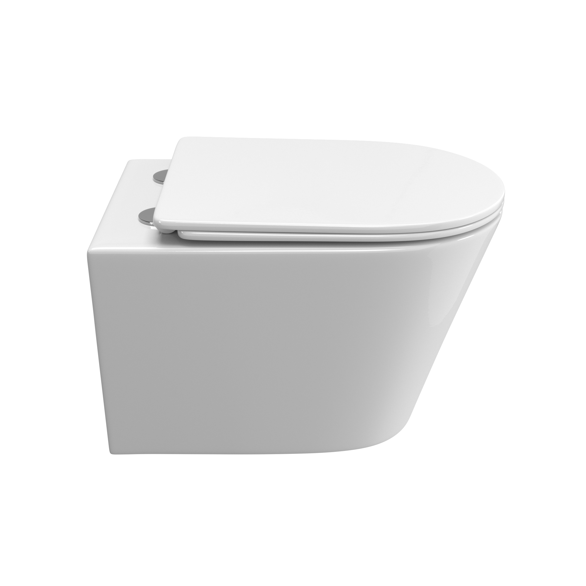 Унитаз подвесной безободковый BelBagno Tre BB5180CH-TOR/SC с крышкой-сиденьем микролифт, белый