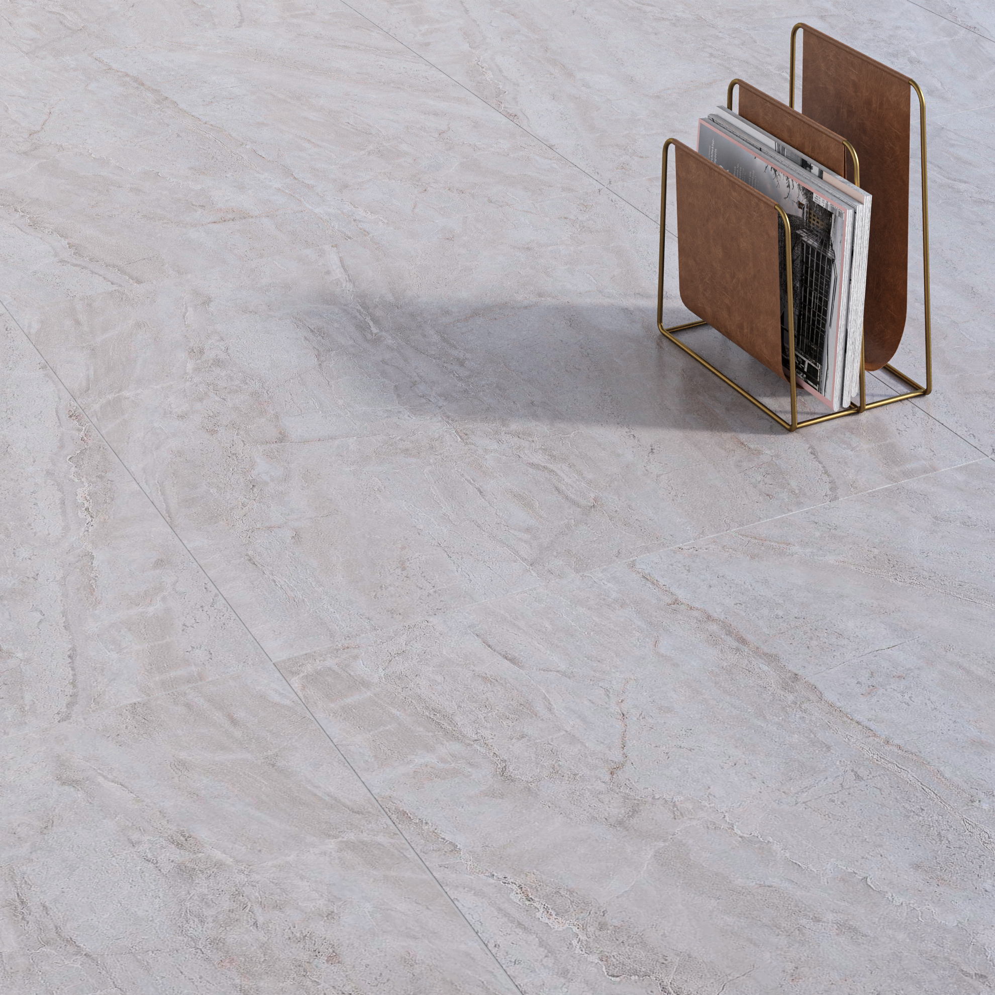 Керамогранит Kerama Marazzi Парнас серый светлый лаппатированный обрезной 80х80