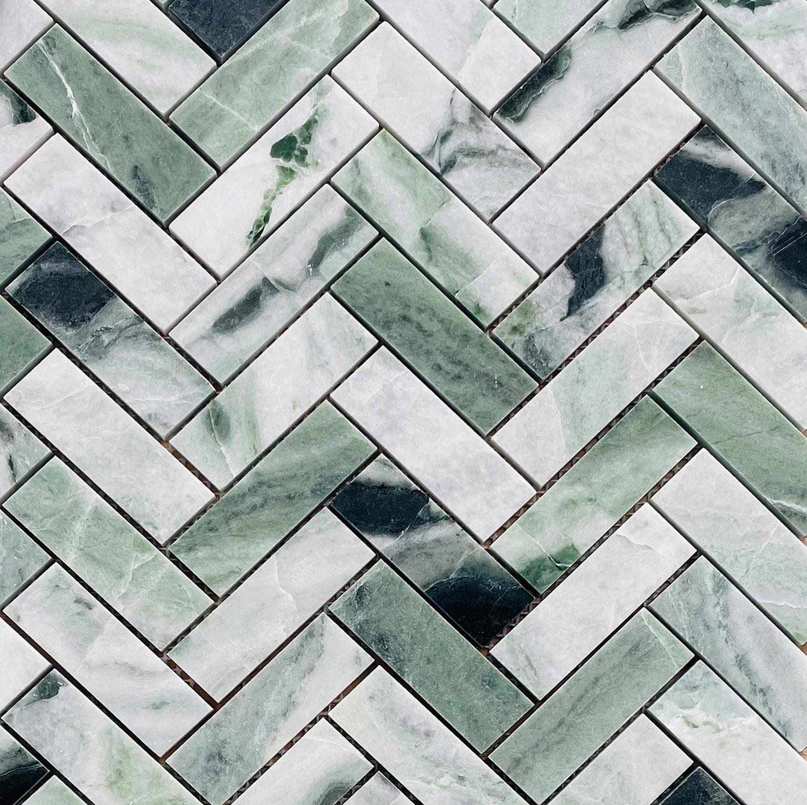 Мозаика LeeDo & Caramelle Onice Verde oliva POL fish 23x73x7