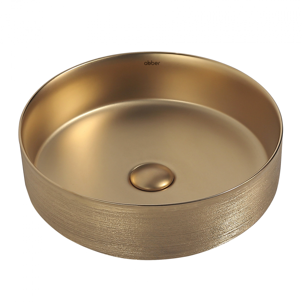 Раковина Abber Bequem 40 см AC2109BGM золото матовое