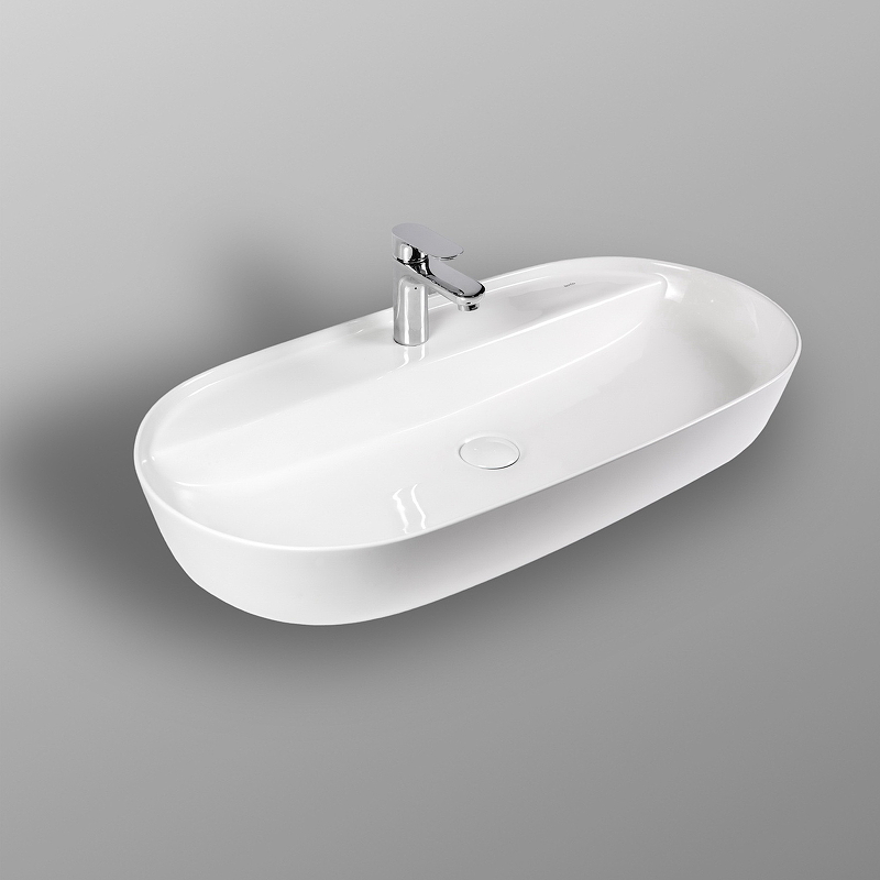 Раковина Bond Oval 80 см S01-800 белый глянец