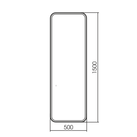 Зеркало Silver Mirrors Мальта AIR-ТХ 500х1100 (бесконтактный сенсор) гор/верт.