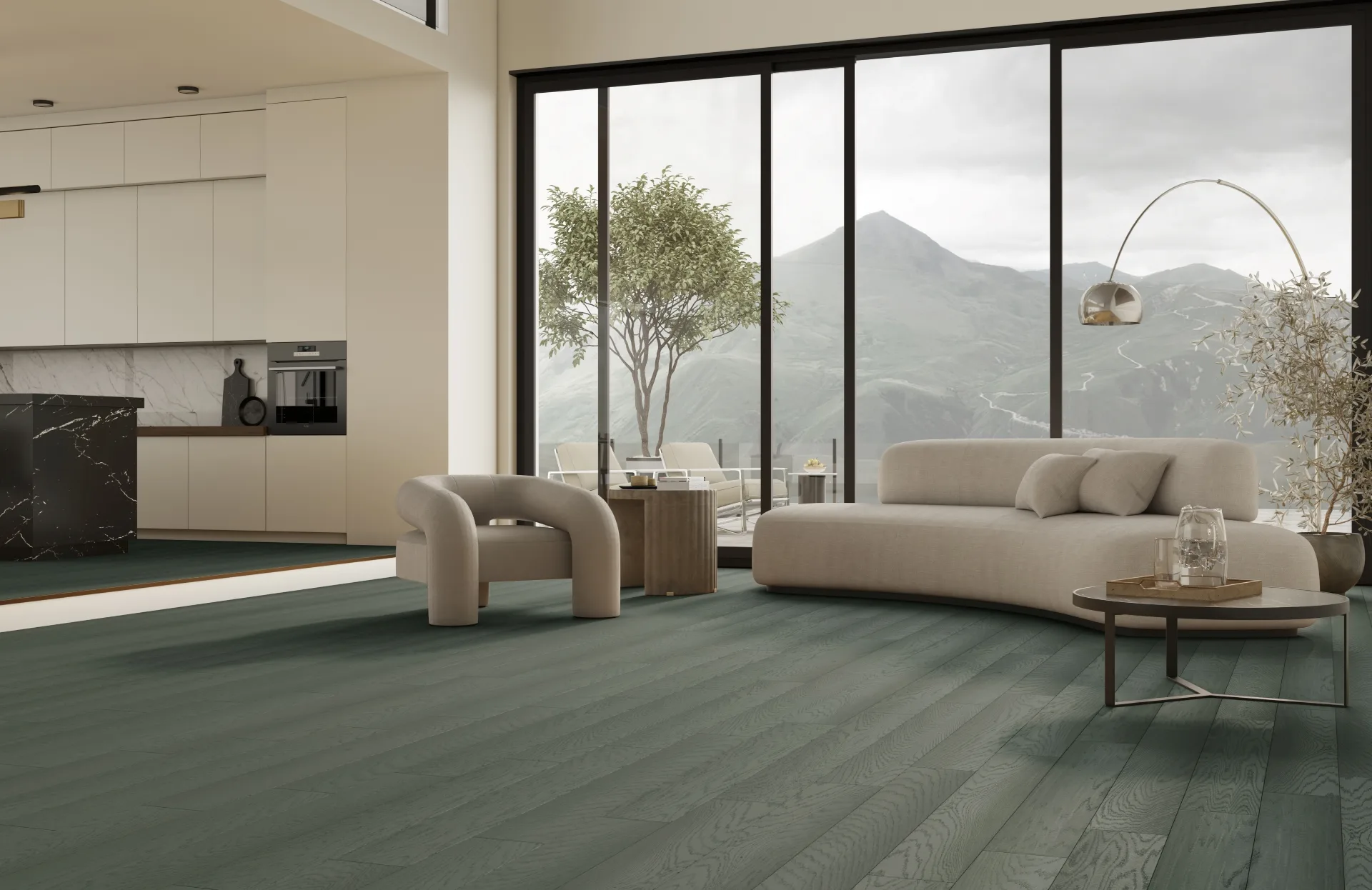 Кварцевый паркет Quartz Parquet Классик 5 мм Дуб Средиземноморский 409