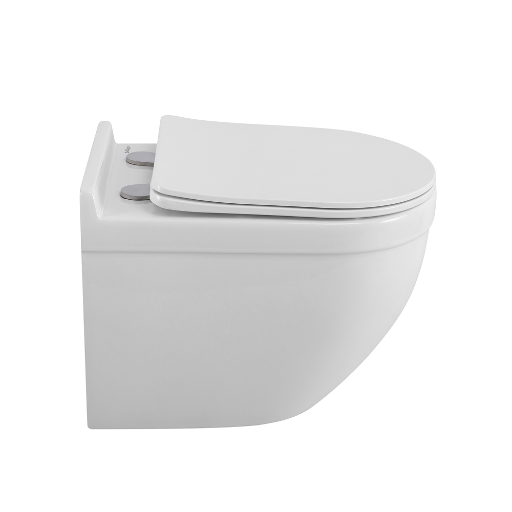 Унитаз подвесной безободковый BelBagno Senso-R BB017CH-TOR/SC с крышкой-сиденьем микролифт, белый
