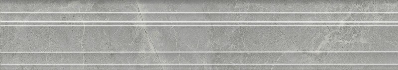 BLF021R Багет Риальто дымчатый глянцевый обрезной 40x7,3x2,7 бордюр