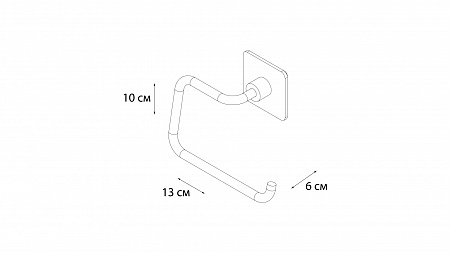Fixsen SQUARE FX-93110B Держатель запасного рулона