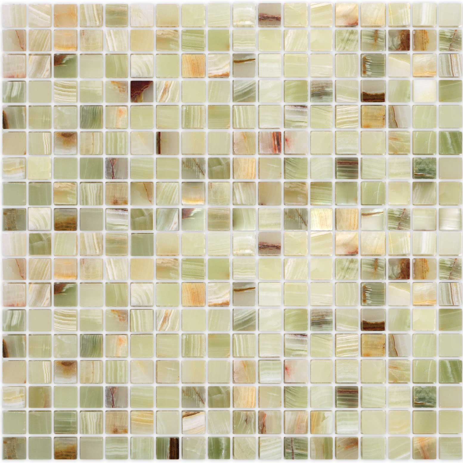 Мозаика Caramelle Onice Jade Verde POL 15x15x7