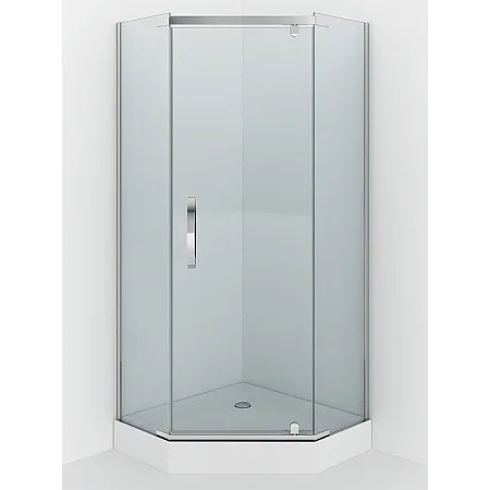 Душевое ограждение Alex Baitler AB215-90 (900x900x2000) пятиугольное, прозрачное