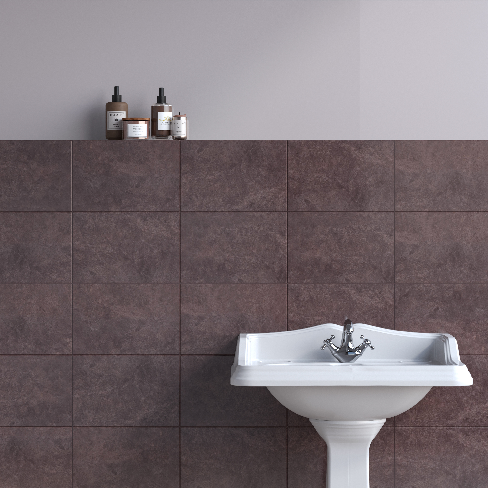 Керамическая плитка Kerama Marazzi Плитка Вилла Флоридиана коричневый 20х30