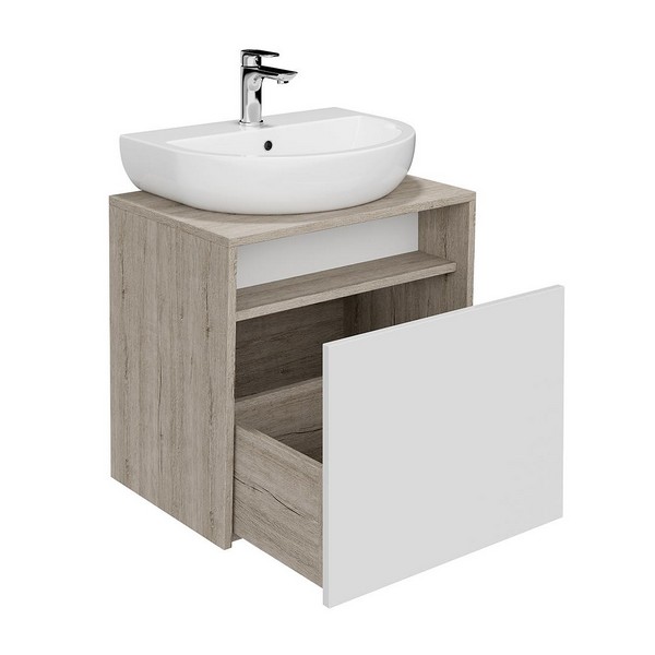 PRO.60.1/WHT Тумба PRO подвесная 1 ящик 60, белая глянцевая