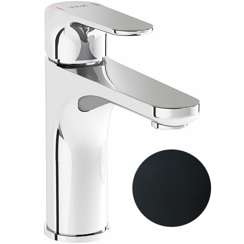 Смеситель Vitra Root Round для раковины, матовый черный