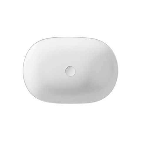 Orange B04-600W раковина накладная санфарфор, белый глянец