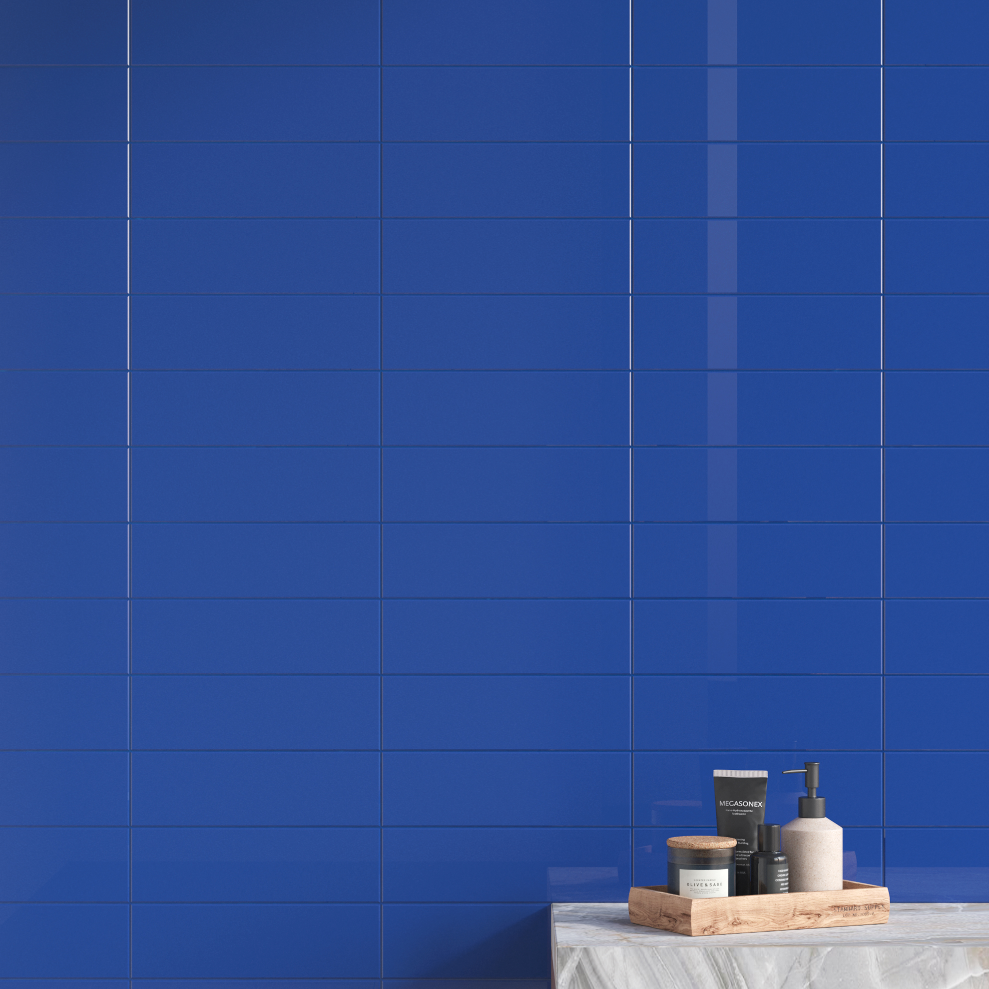 Керамическая плитка Kerama Marazzi Плитка Баттерфляй ультрамарин 8,5х28,5