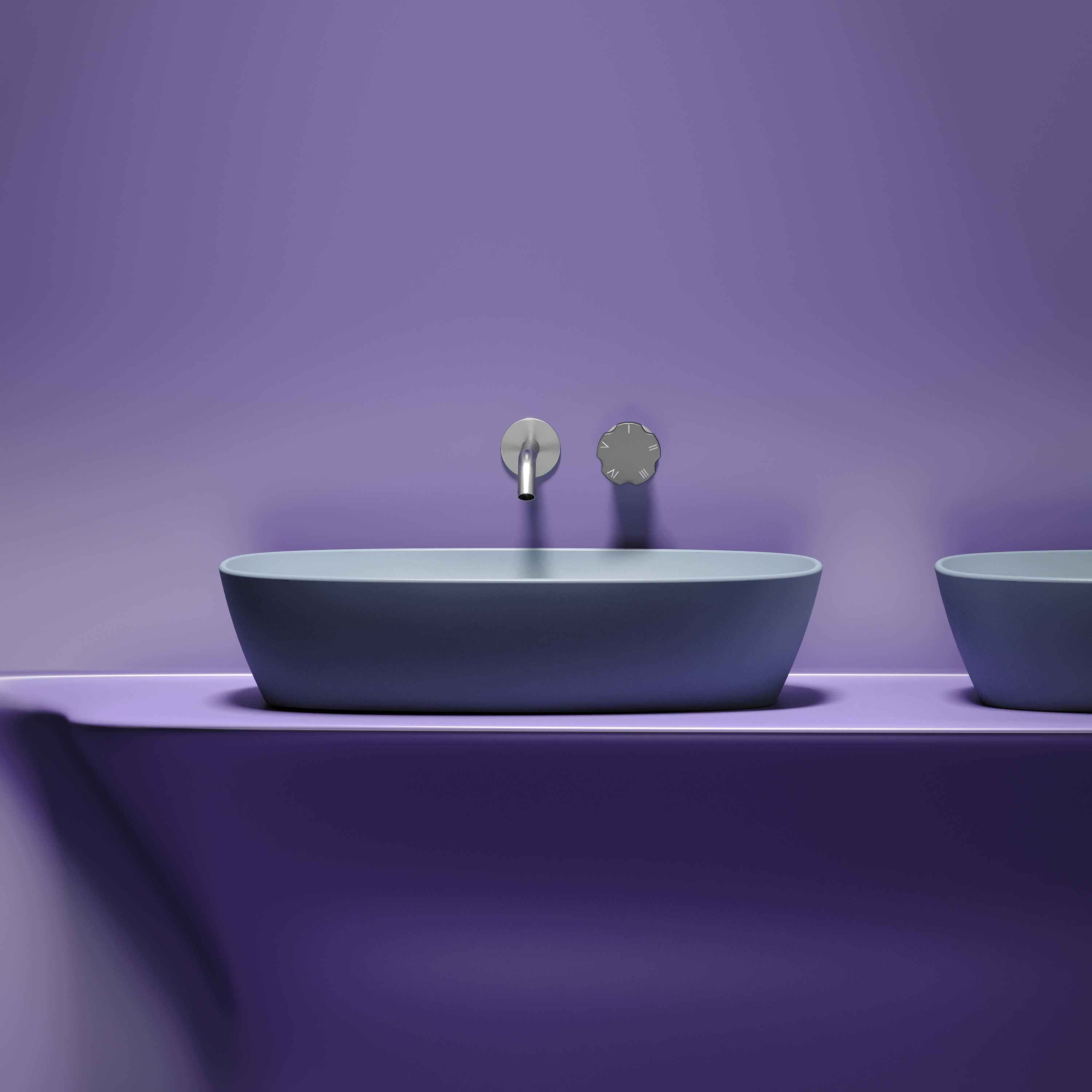Раковина Ceramica Nova Element 60 см CN6049MHL серо-голубая