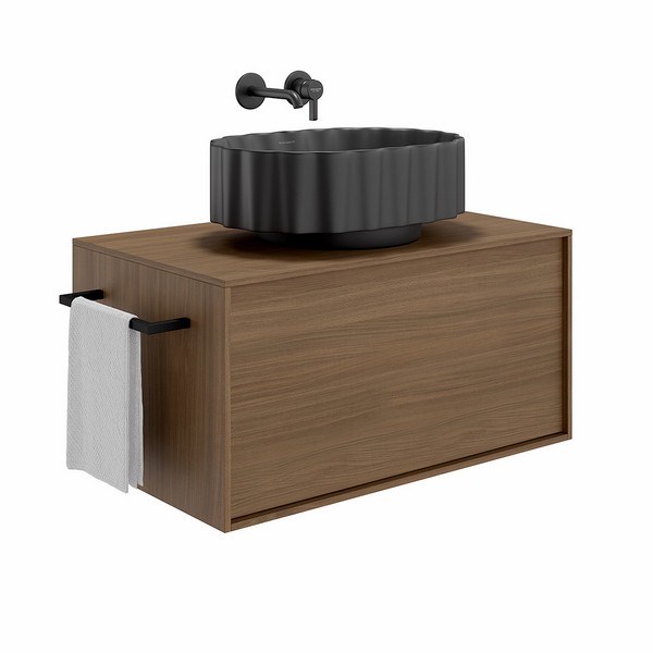 CC.NN.wb.50/BLK.M Раковина ARTBASIN Conchiglia 50 см, цв черный матовый