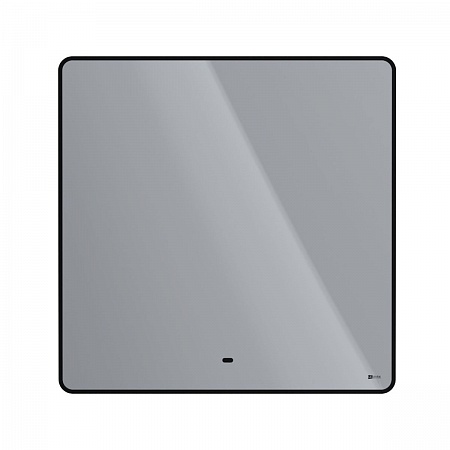Зеркало Lemark MIOBLACK 80х80см с интерьерной подсветкой, с подогревом