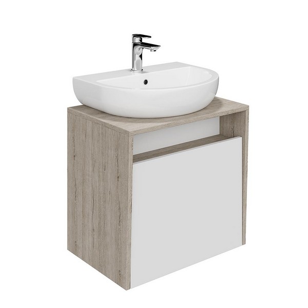 PRO.60.1/WHT Тумба PRO подвесная 1 ящик 60, белая глянцевая