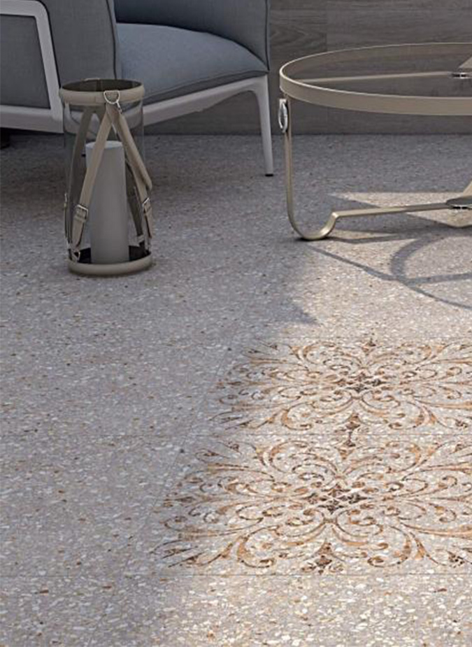 Керамогранит Kerama Marazzi Терраццо серый светлый обрезной 60х60
