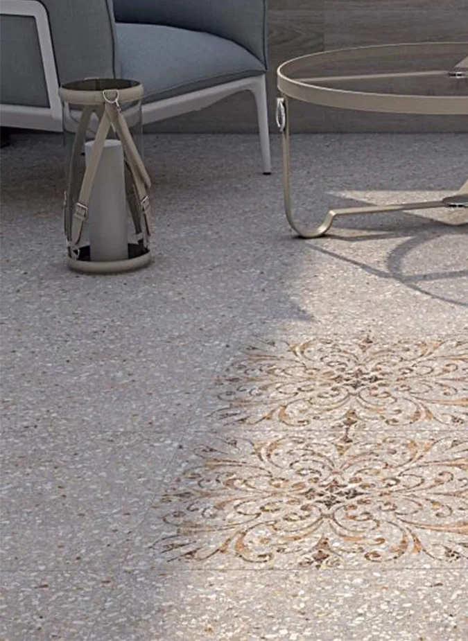 Керамогранит Kerama Marazzi Терраццо серый светлый обрезной 60х60