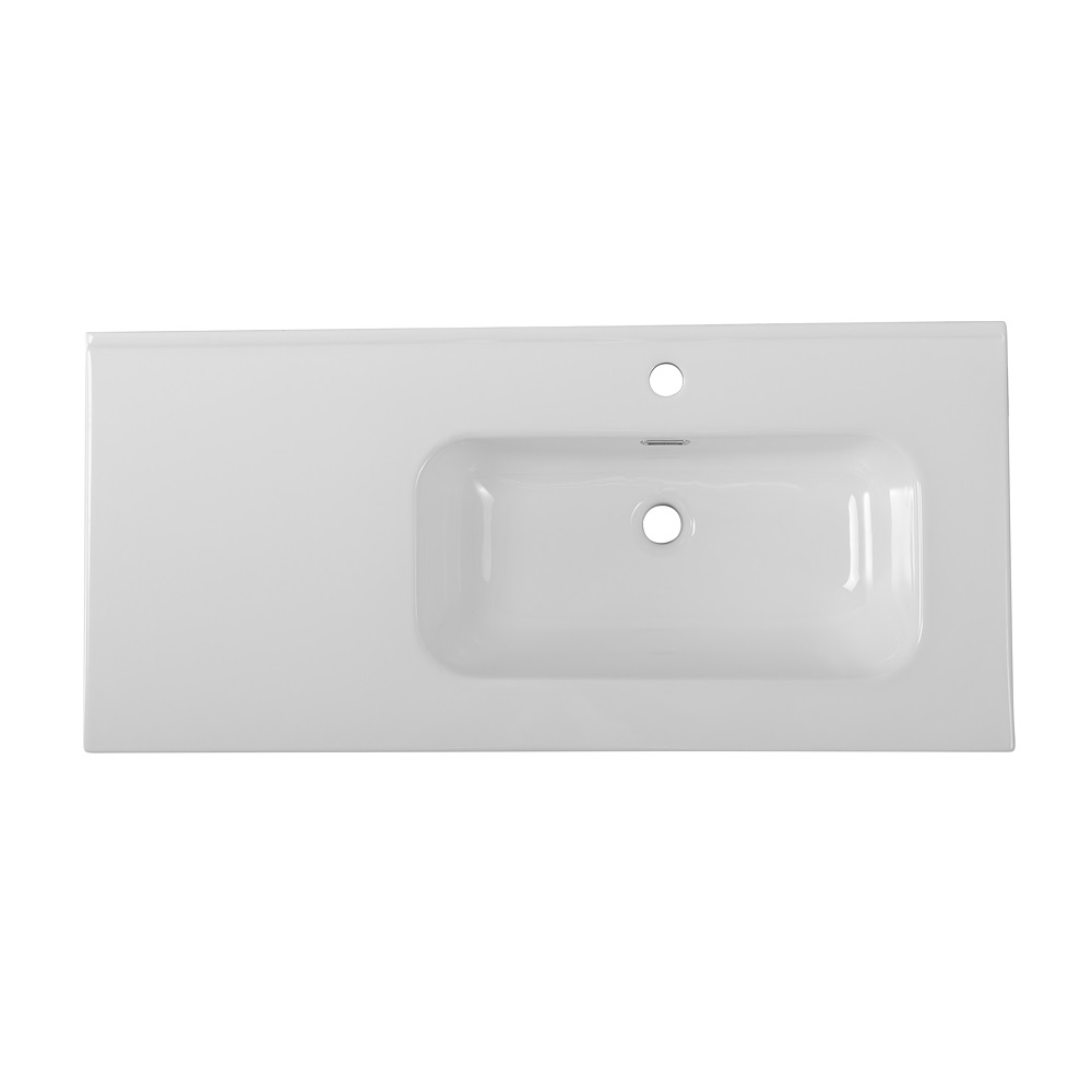 Раковина BelBagno 100 см BB1000ETL-R глянцевая белая