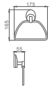 Полотенцедержатель Haiba HB1604-2
