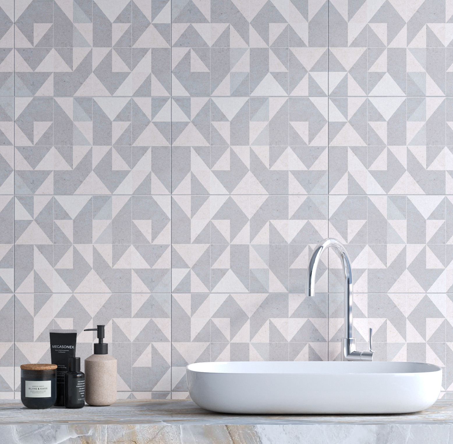 Керамическая плитка Creto Плитка Lorenzo geometrya бежевый 25х40