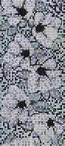Керамическая плитка Cersanit Вставка Black&White 20х44
