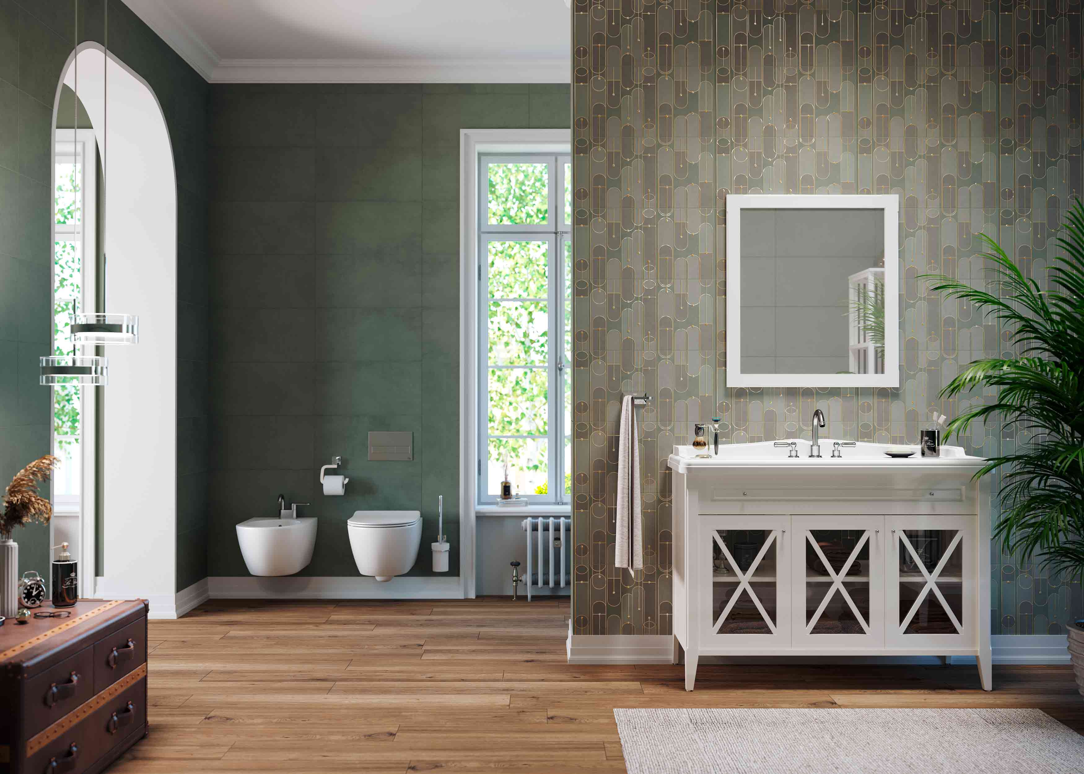 Керамическая плитка Creto Вставка Payne oval 30х60