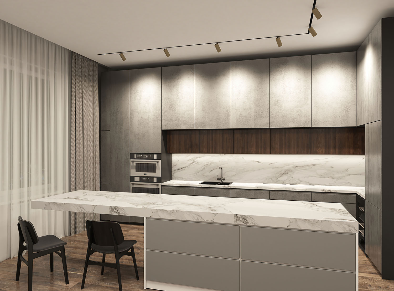 Трековый светильник Denkirs DK8020-BG