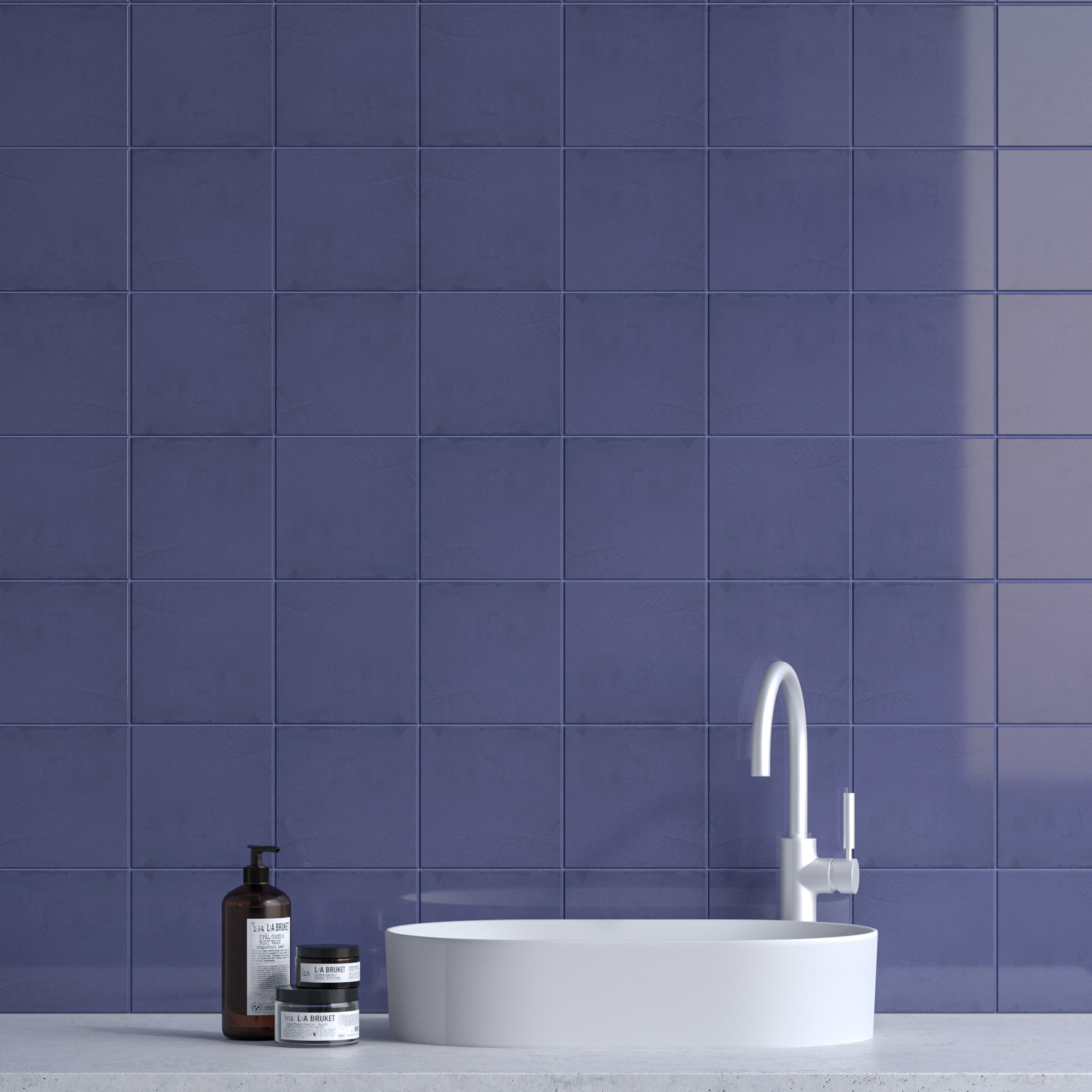 Керамическая плитка Kerama Marazzi Плитка Витраж синий 15х15