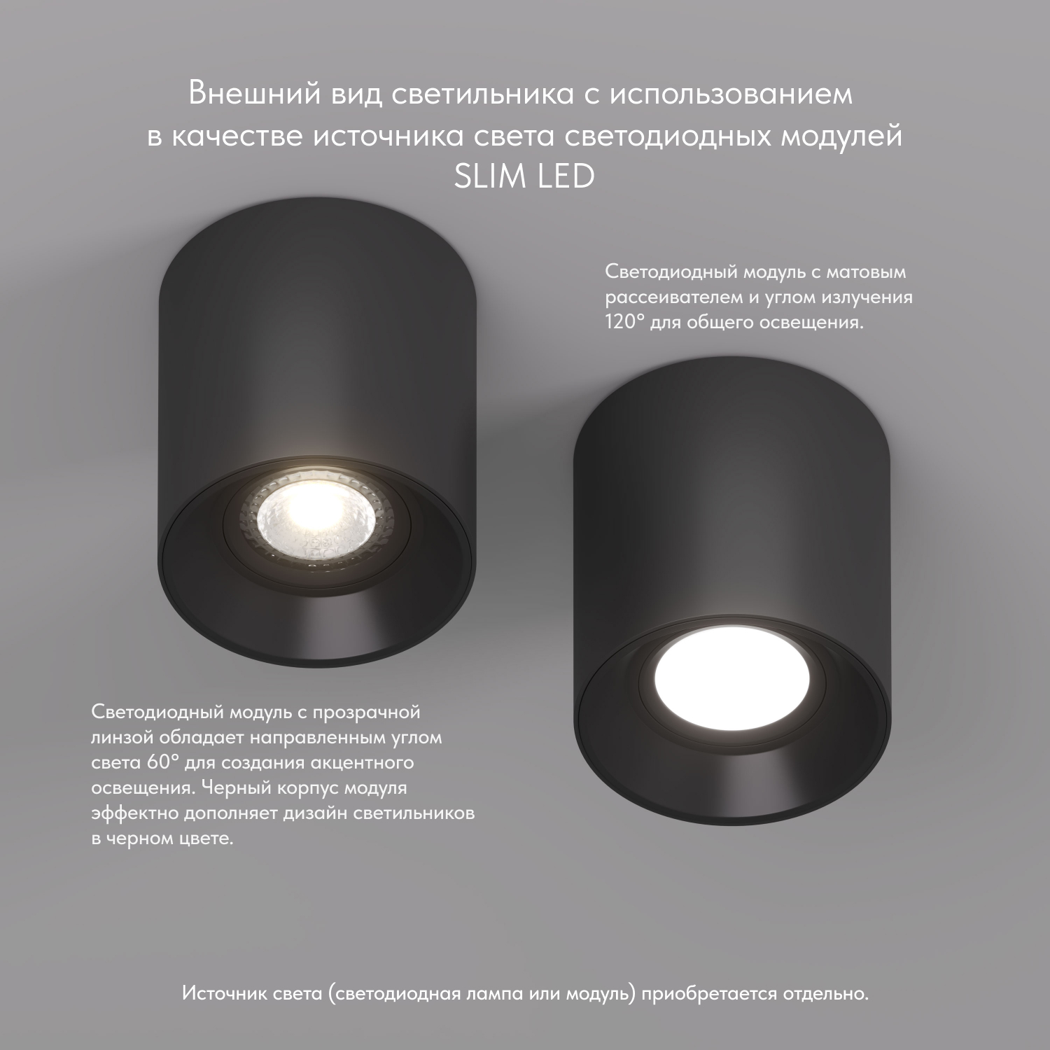 Точечный накладной светильник Denkirs DK3040-BK