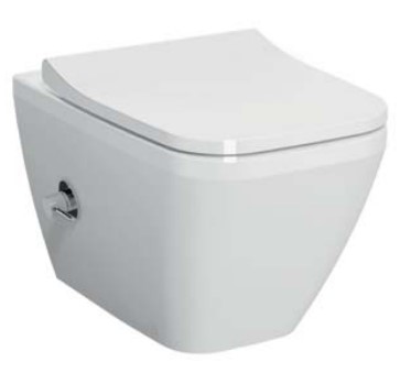 Унитаз подвесной VitrA Integra Square с функцией биде и смесителем 7082B003-7209, безободковый