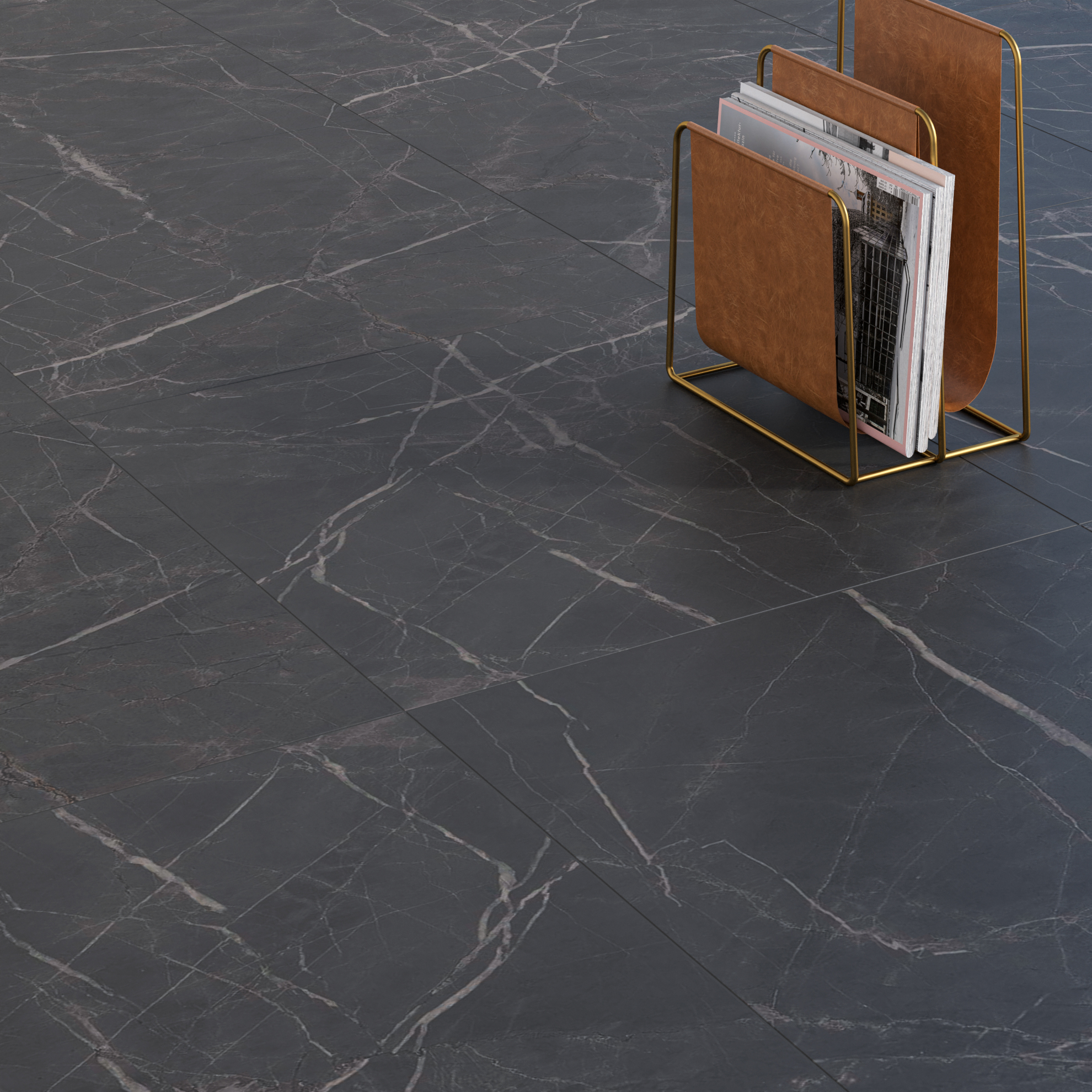 Керамогранит Kerama Marazzi Буонарроти серый темный обрезной 60х60