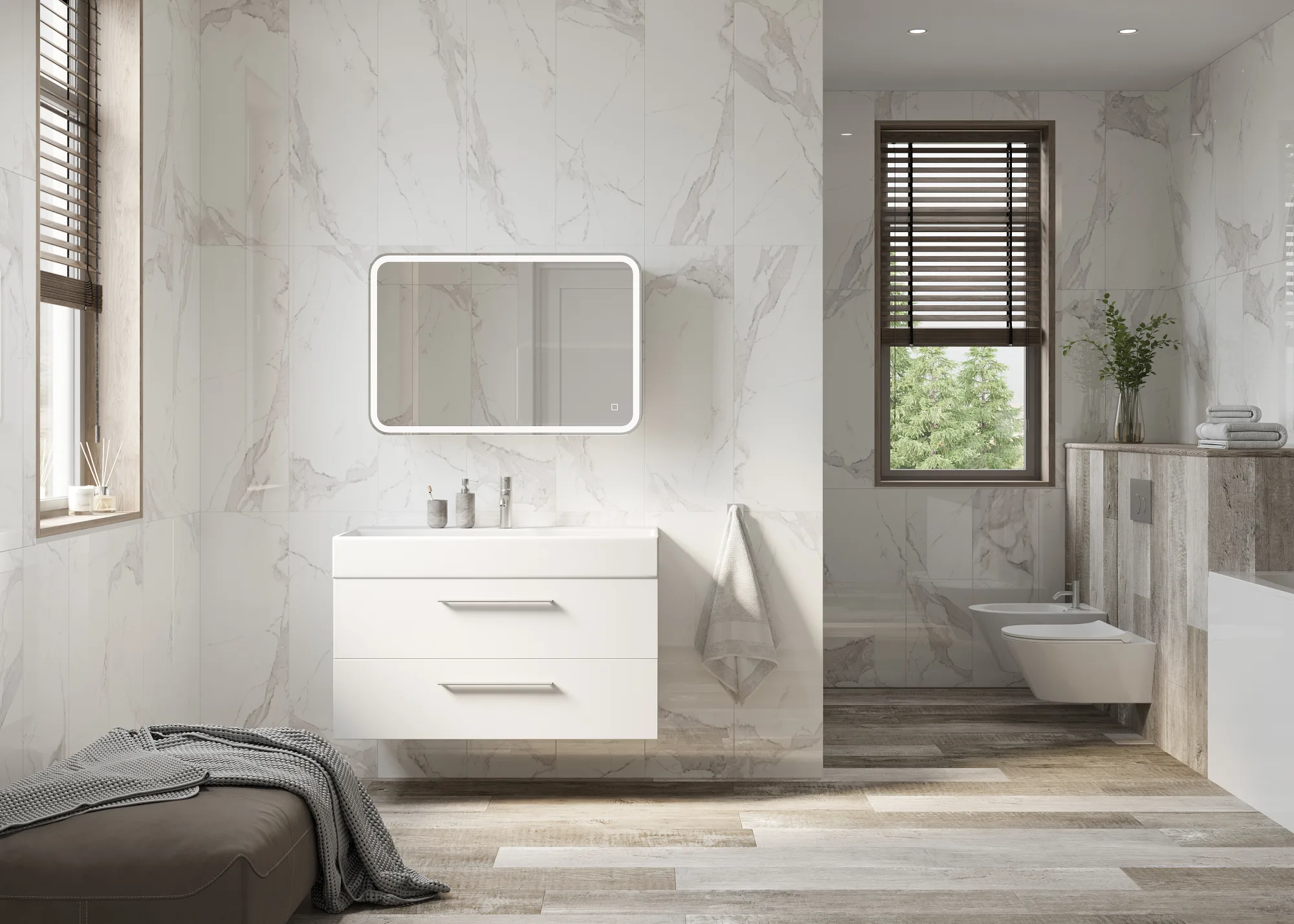 Керамогранит Creto Avenzo Silver F P 59,5х59,5 R Full Lappato 1