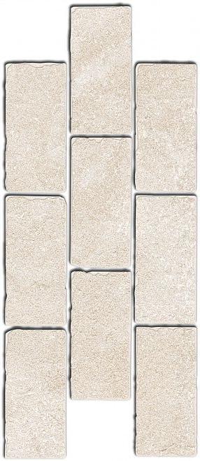 Керамогранит Kerama Marazzi Бордюр Роверелла беж светлый мозаичный 14,7х34,5