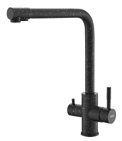 Смеситель д/кухни, Granite Black, с подключением к фильтру Г-излив, арт. GR 05 B