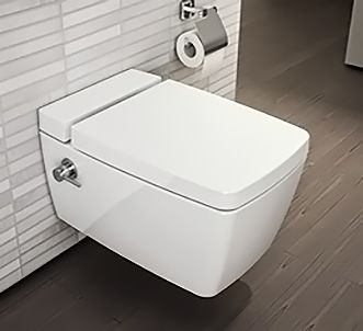 Унитаз подвесной Vitra Metropole 7672B003-1687 с бидеткой и встроенным смесителем