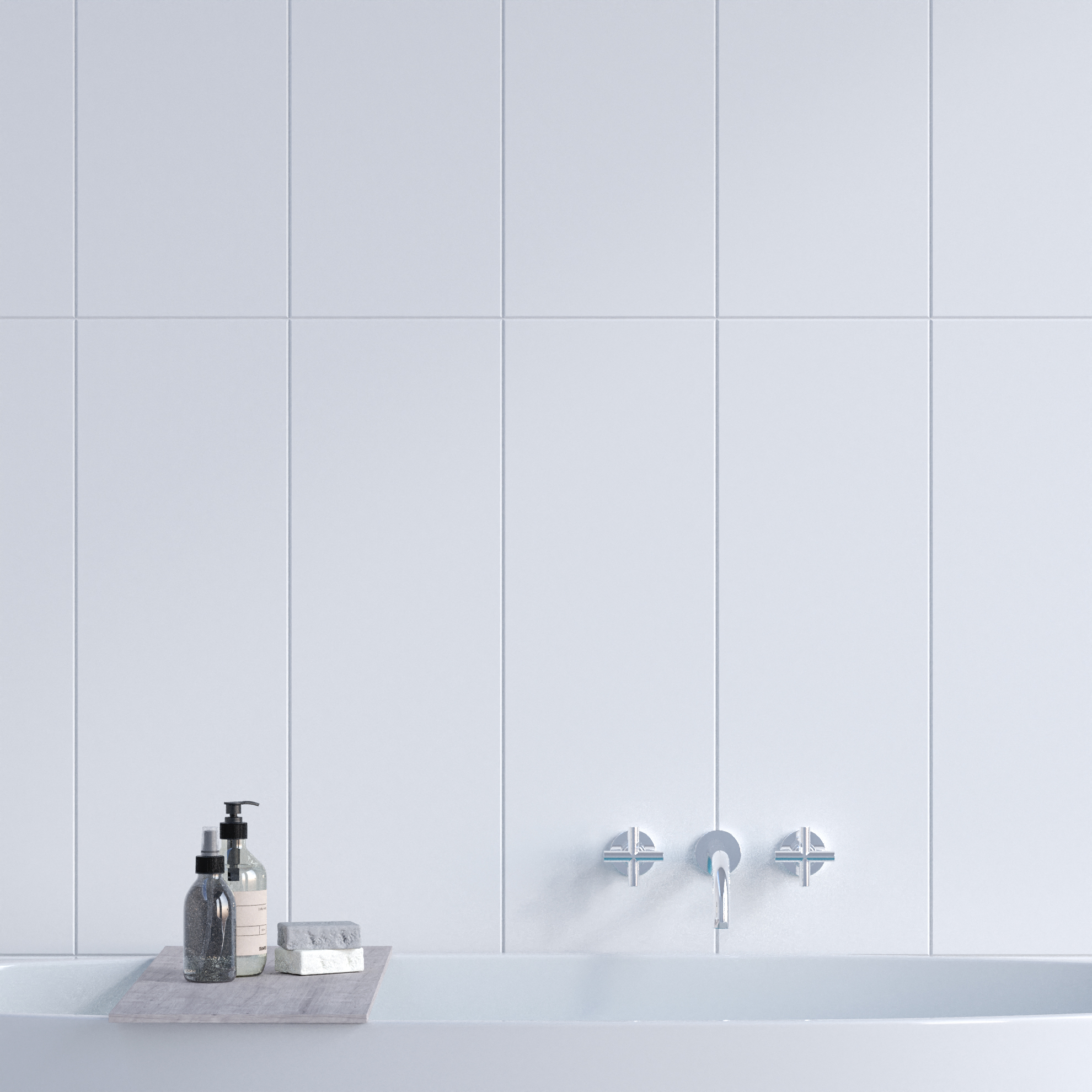 Керамическая плитка Kerama Marazzi Плитка Диагональ белый обрезной 25х75