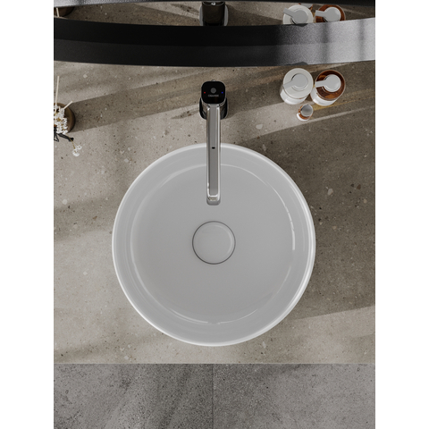Orange B07-345W раковина накладная санфарфор, белый глянец