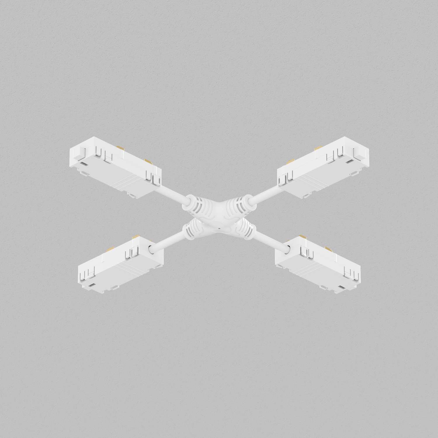 Гибкий Х-коннектор трека SMART Denkirs TR2116-WH