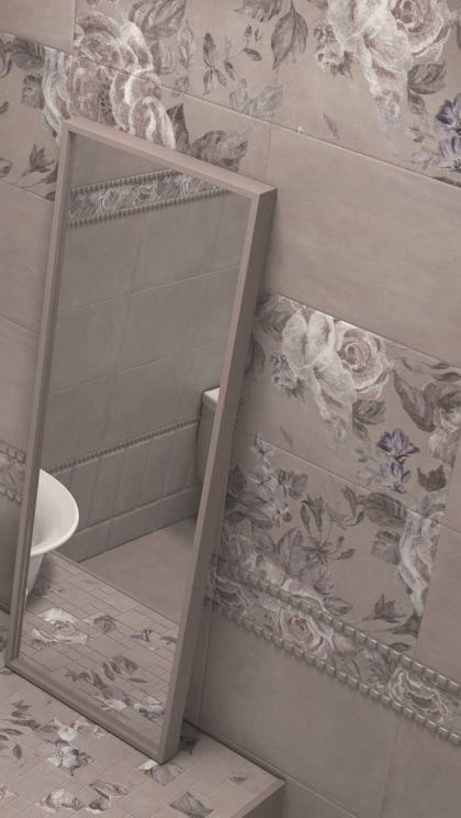 Керамогранит Kerama Marazzi Бордюр Александрия серый мозаичный 4,8х30