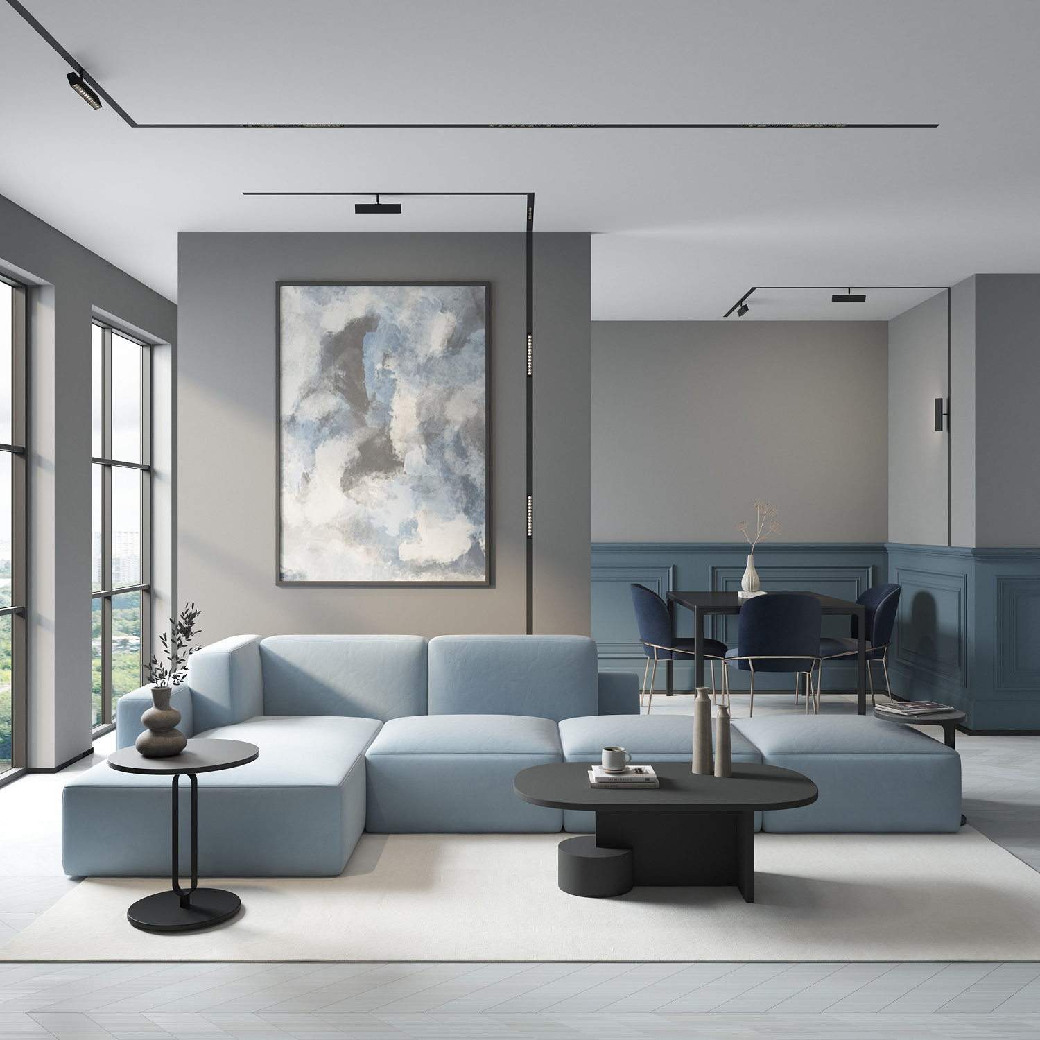 Трековый светильник Denkirs DK8006-BK