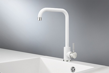 Смеситель Granula Standart ST-4033 белый для кухни