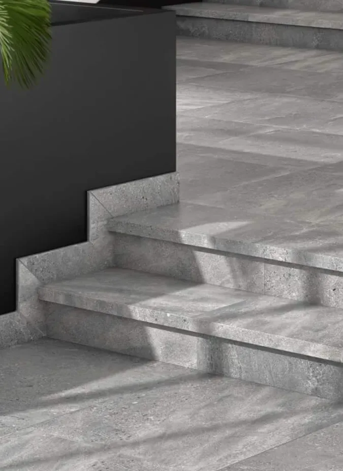 Керамогранит Kerama Marazzi Подступенок Про Матрикс серый 10,7х60