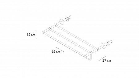 Fixsen MODERN FX-51515 Полка для полотенец