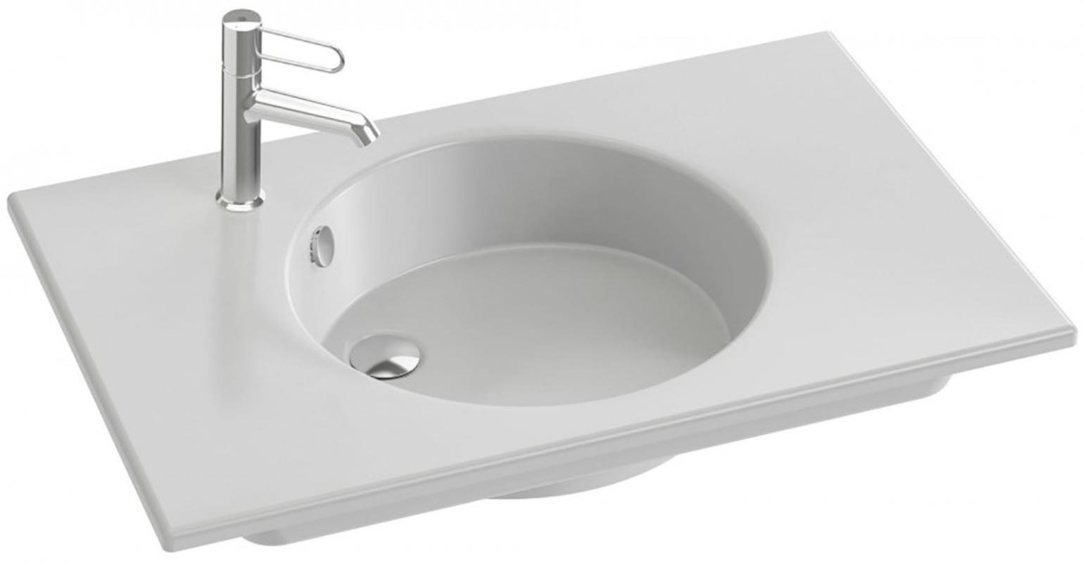 Раковина Jacob Delafon Odeon Rive Gauche 80 см EXAW112-Z-00 белый