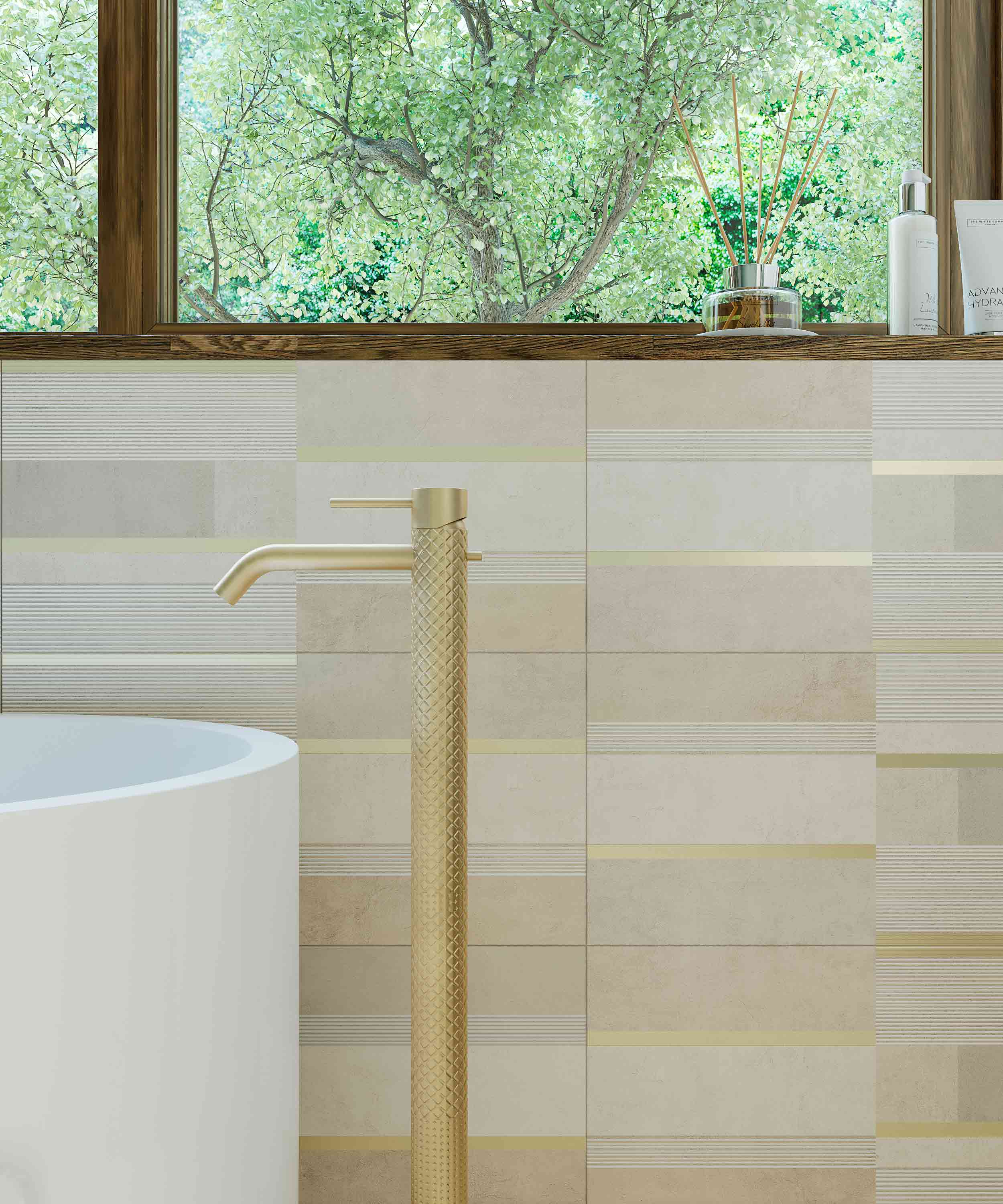 Керамическая плитка Creto Вставка Payne oval 30х60