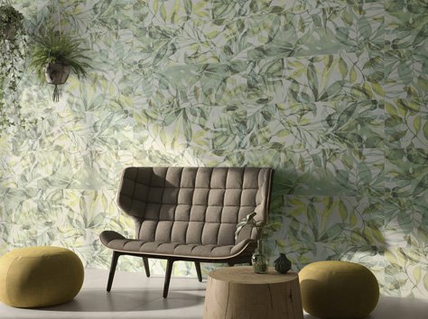 Керамическая плитка Villeroy&Boch Декор Urban Jungle светло-серый джунгли 40х120